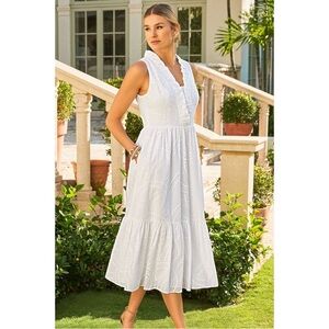 EUC Lilly Pulitzer Sleeveless Shandi Midi-Dress